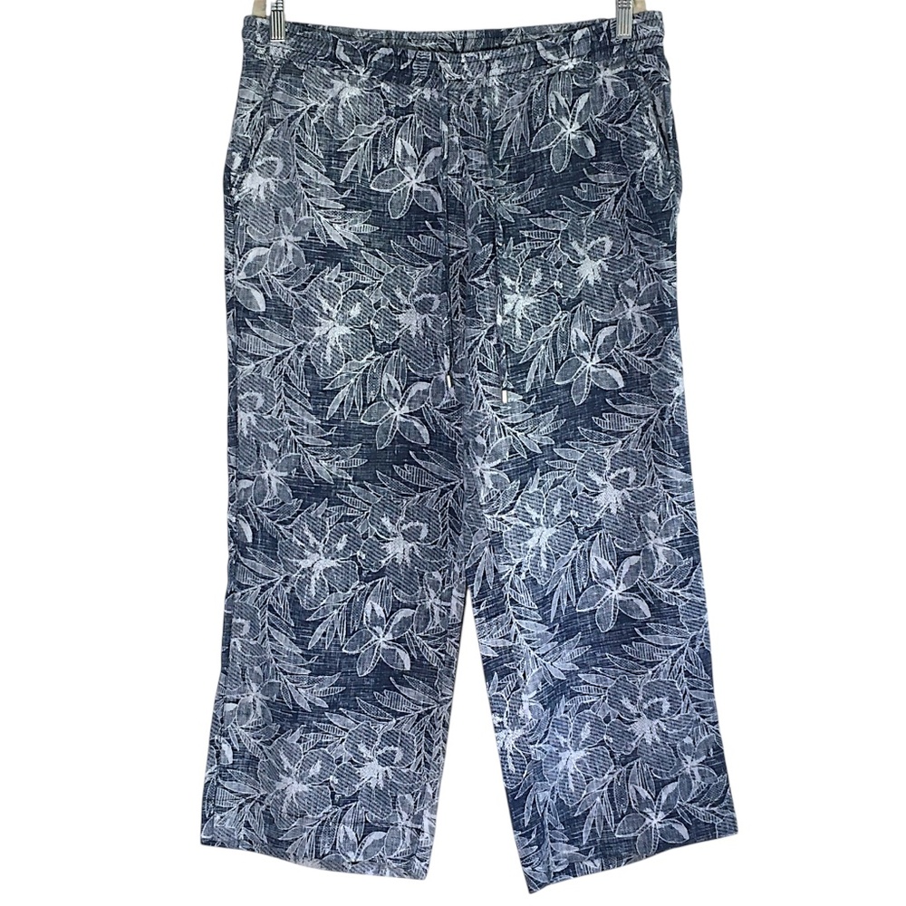 Tommy Bahama Navy and White Tropical Pants size Large